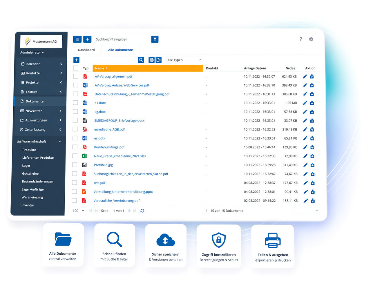 Dokumentenmanagement mit emediaone