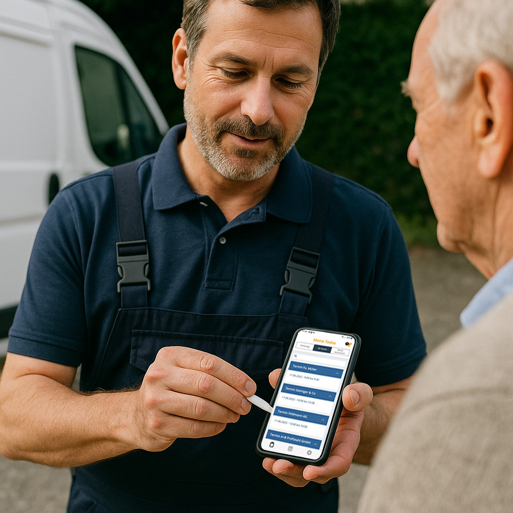 Mobile Service-App mit Offline-Funktion