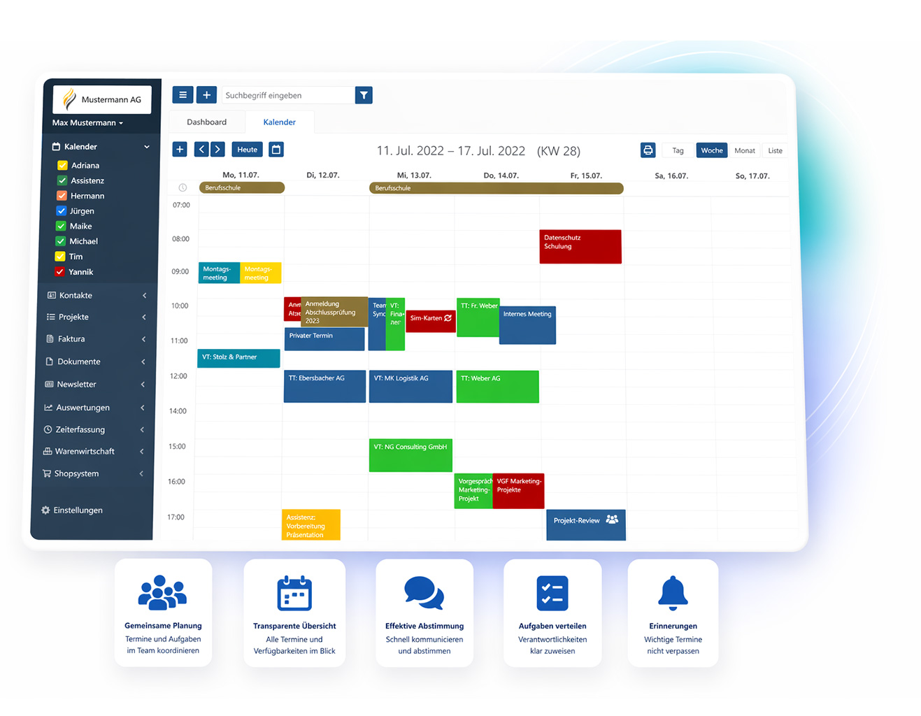 Teamwork und Zusammenarbeit mit emediaone